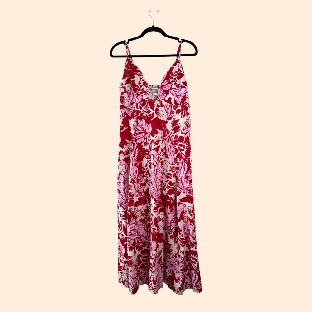 Abercrombie Fitch Beaded Flowy Midi Dress